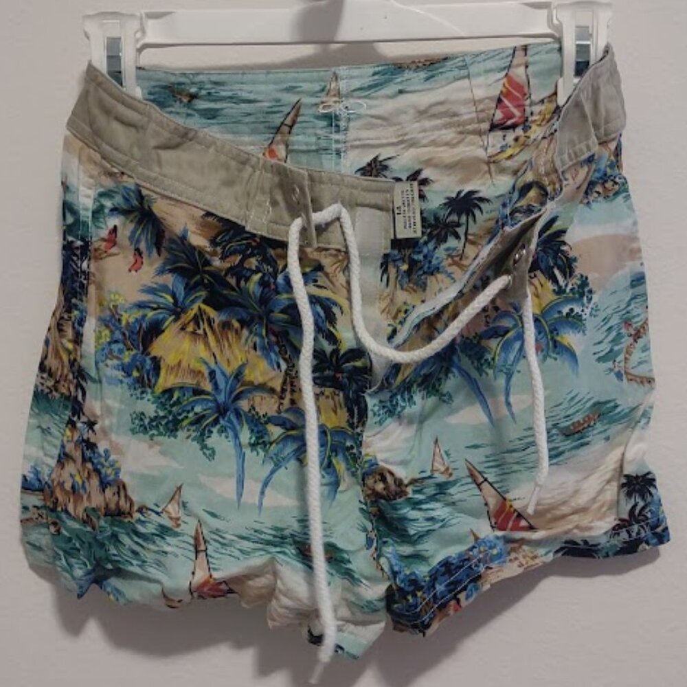 OP - Island Pattern Board Shorts - Kids Size 14